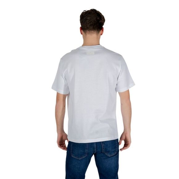EA7 Emporio Armani White Cotton Men's T-Shirt